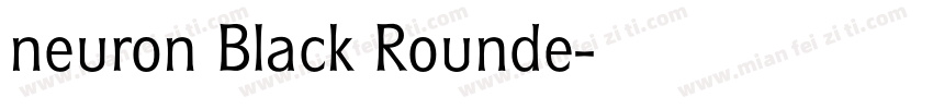 neuron Black Rounde字体转换